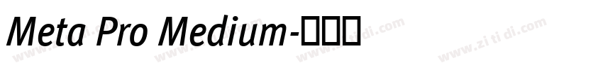 Meta Pro Medium字体转换